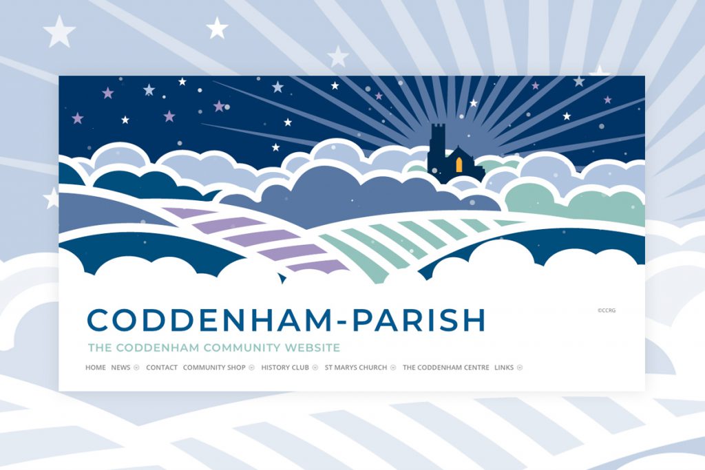 Coddenham Festive Websbite Header Illustration